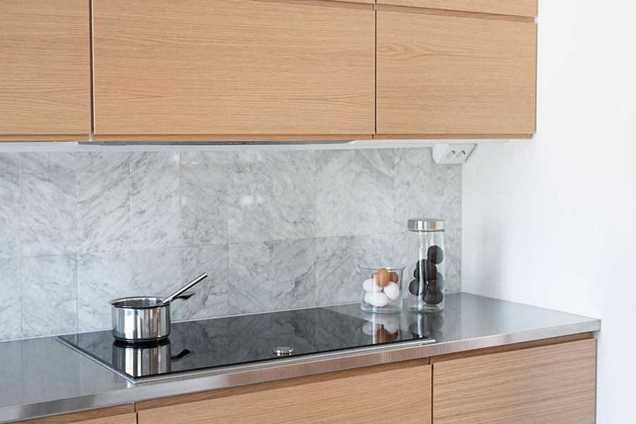 Stainless steel kitchen worktop without sinks - Stala