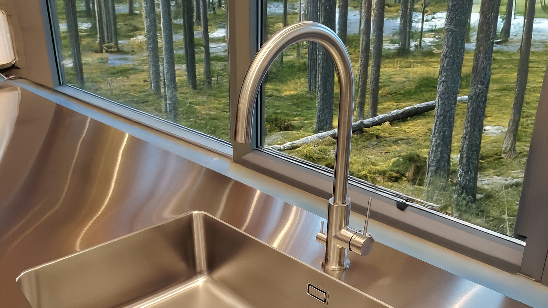 Köksblandare Scandtap Steel Equip D Original