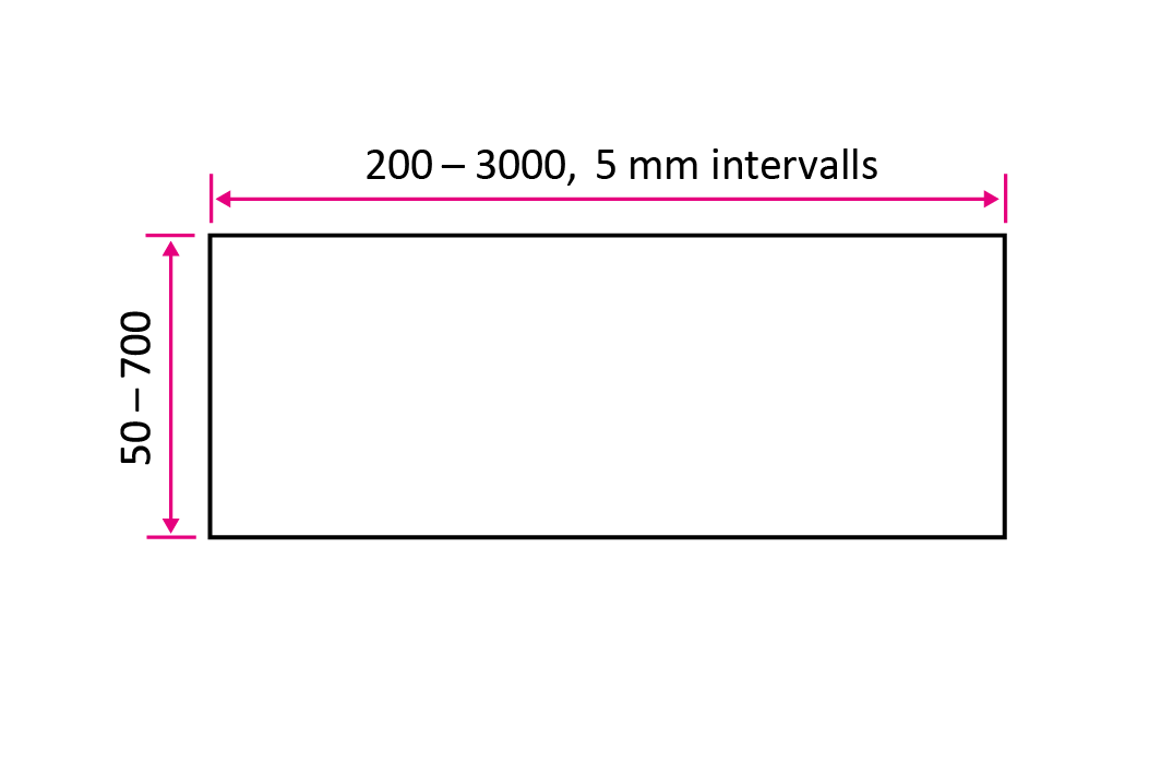Back panel, thickness 8 mm - Stala